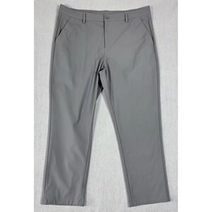 Libin Men's Golf Pants 36x29 Gray Waterproof Stretch Straight Measures 37x28.25